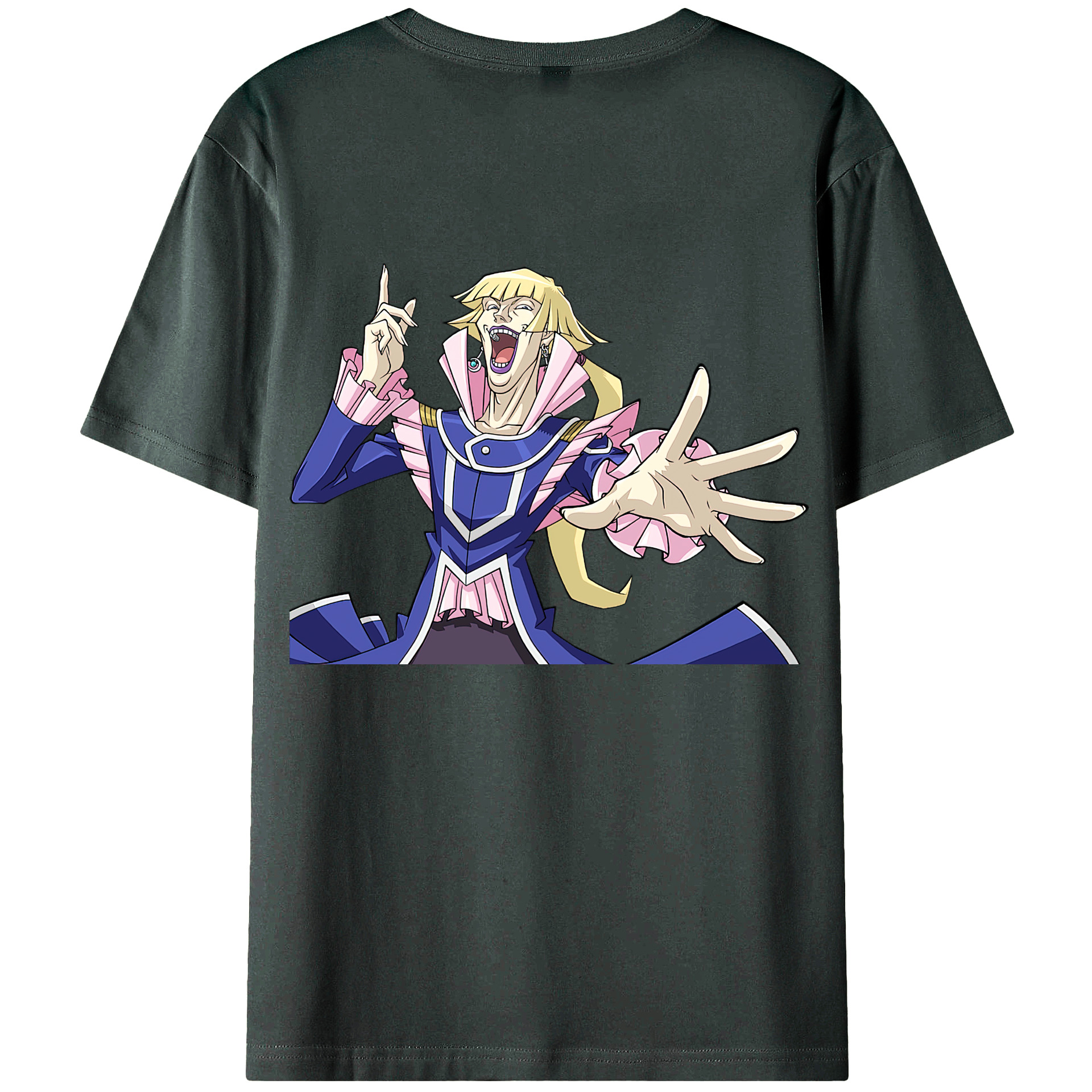 （画像用） 遊☆戯☆王 Yu-Gi-Oh! 綿100％ メンズ半袖Tシャツ（バックプリント） 通気性